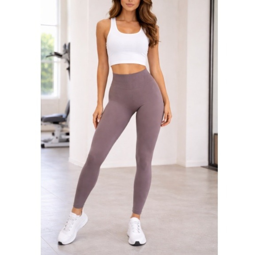 Dfyne Women's Truffle Seamless Scrunch High Waist Impact Leggings Size XL NWT